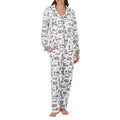 BEDHEAD PJs Womens Alice In Wonderland Pajama Set Small White Long Sleeve NWT