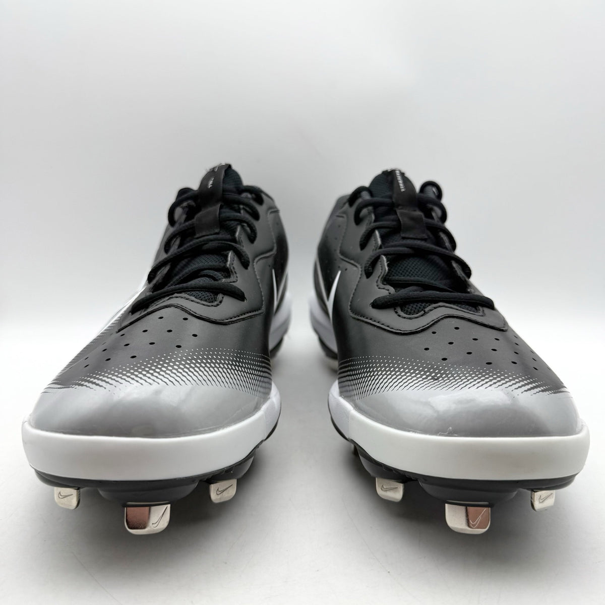 Nike Mens Alpha Huarache Varsity 4 Low Baseball Cleats US 12 Black Grey NWOB