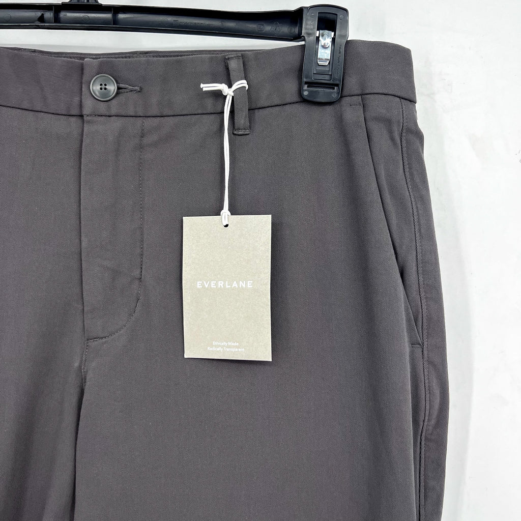EVERLANE Uniform Mens Performance Chino Pants 35x34 Slate Grey Athletic Fit NWT