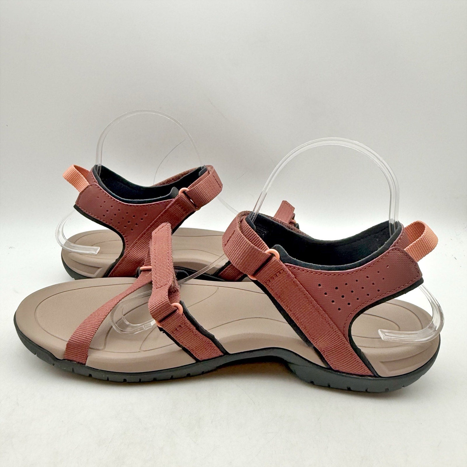 TEVA Womens Verra Sport Sandals Size 11 EU 42 Red Brown Quick Dry NIB