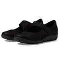 Clarks Womens Sillian Bella Mary Jane Shoes Size 7 M Black Vegan Nubuck NIB