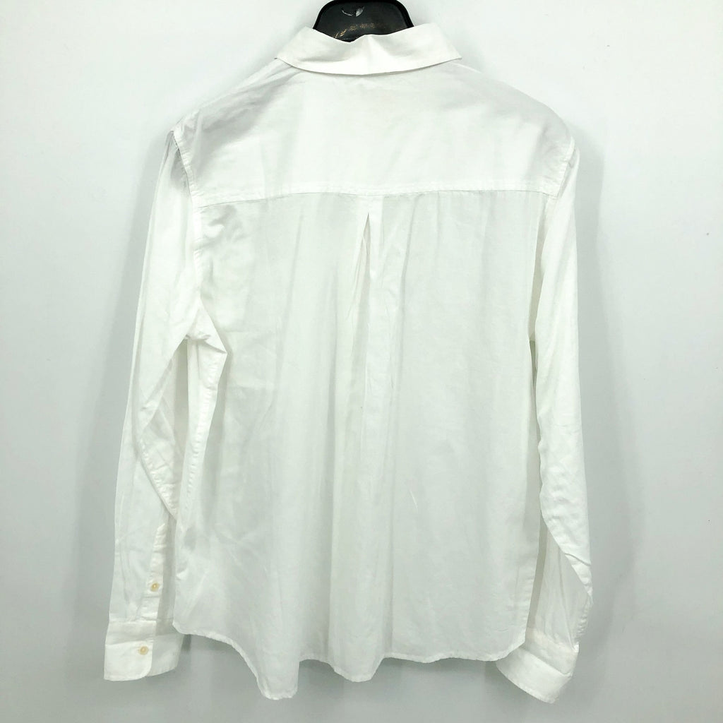 PACT Women's Sunset Lightweight Cotton Shirt Large White Button-Down NWT