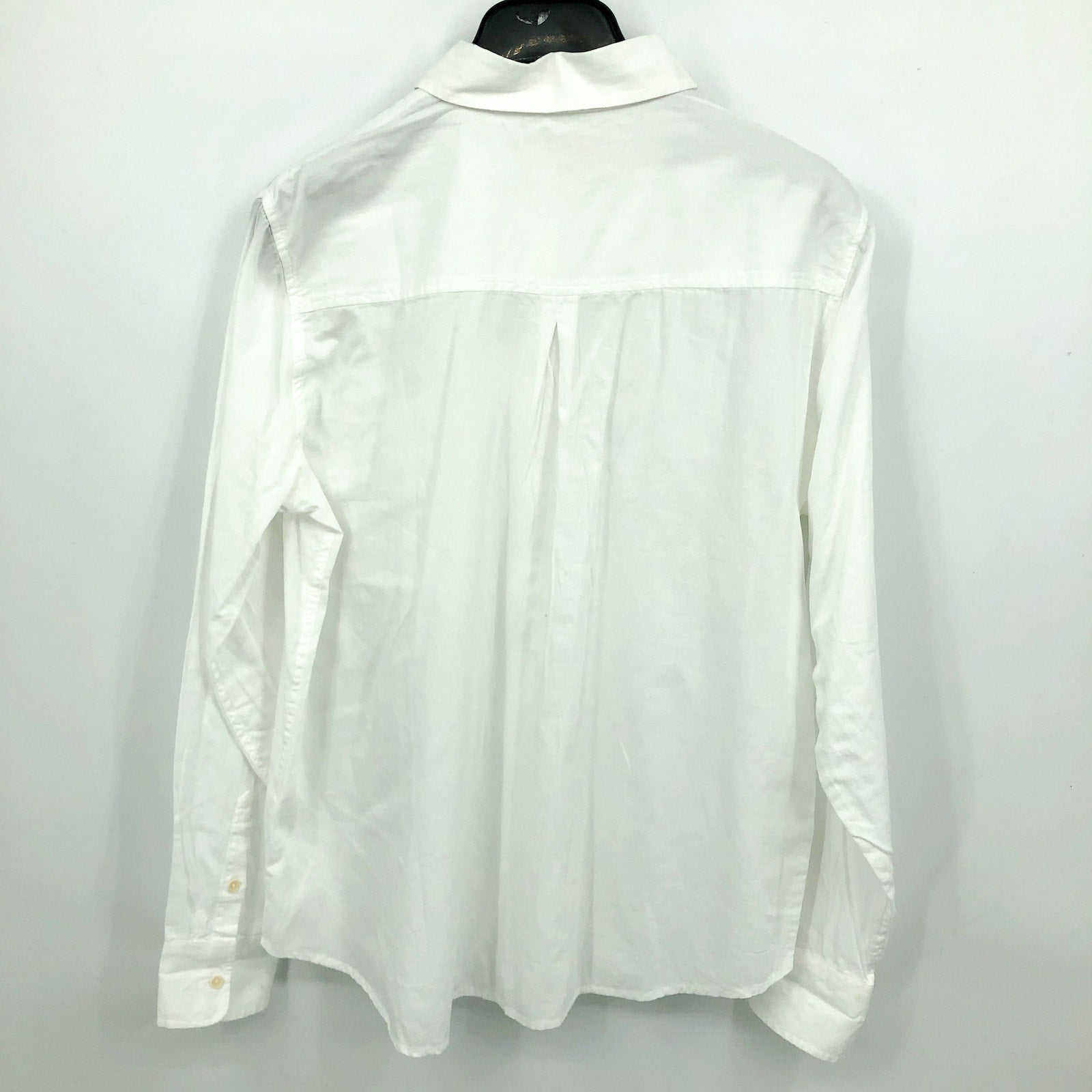 PACT Women's Sunset Lightweight Cotton Shirt Large White Button-Down NWT