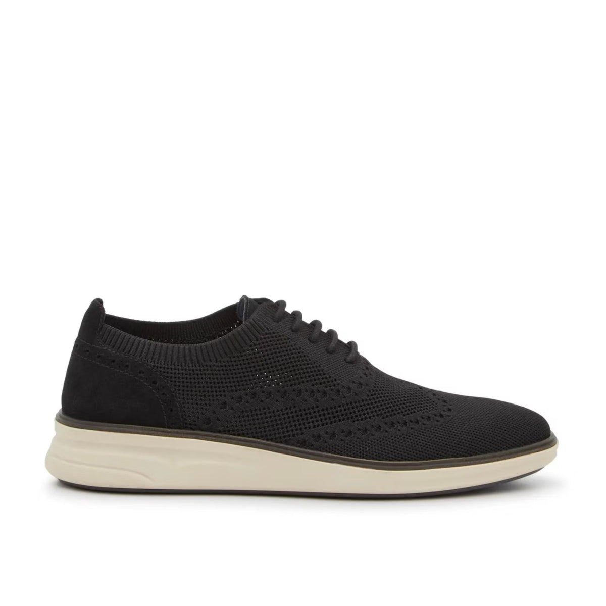 Vince Camuto Mens Hampt Wingtip Oxford Sneakers Size 11.5 Black Knit NIB