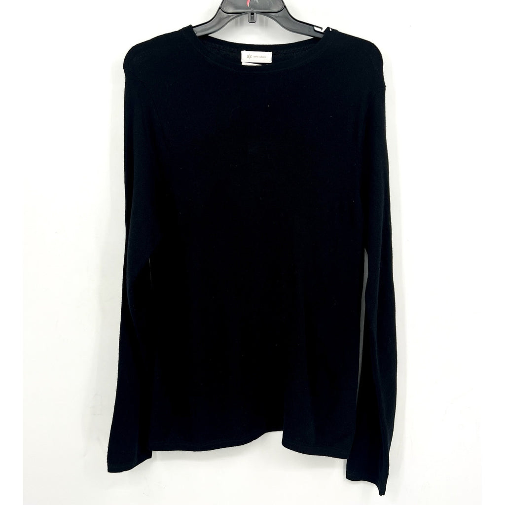 ACTIVE CASHMERE Crewneck Sweater Sweatshirt Small Black Cashmere Scottish NWT