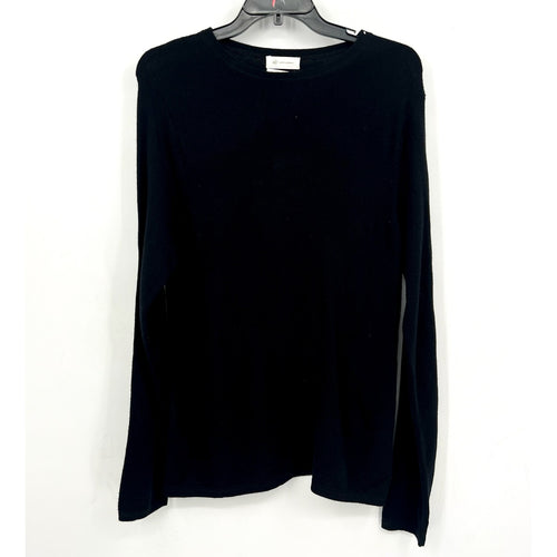 ACTIVE CASHMERE Crewneck Sweater Sweatshirt Small Black Cashmere Scottish NWT