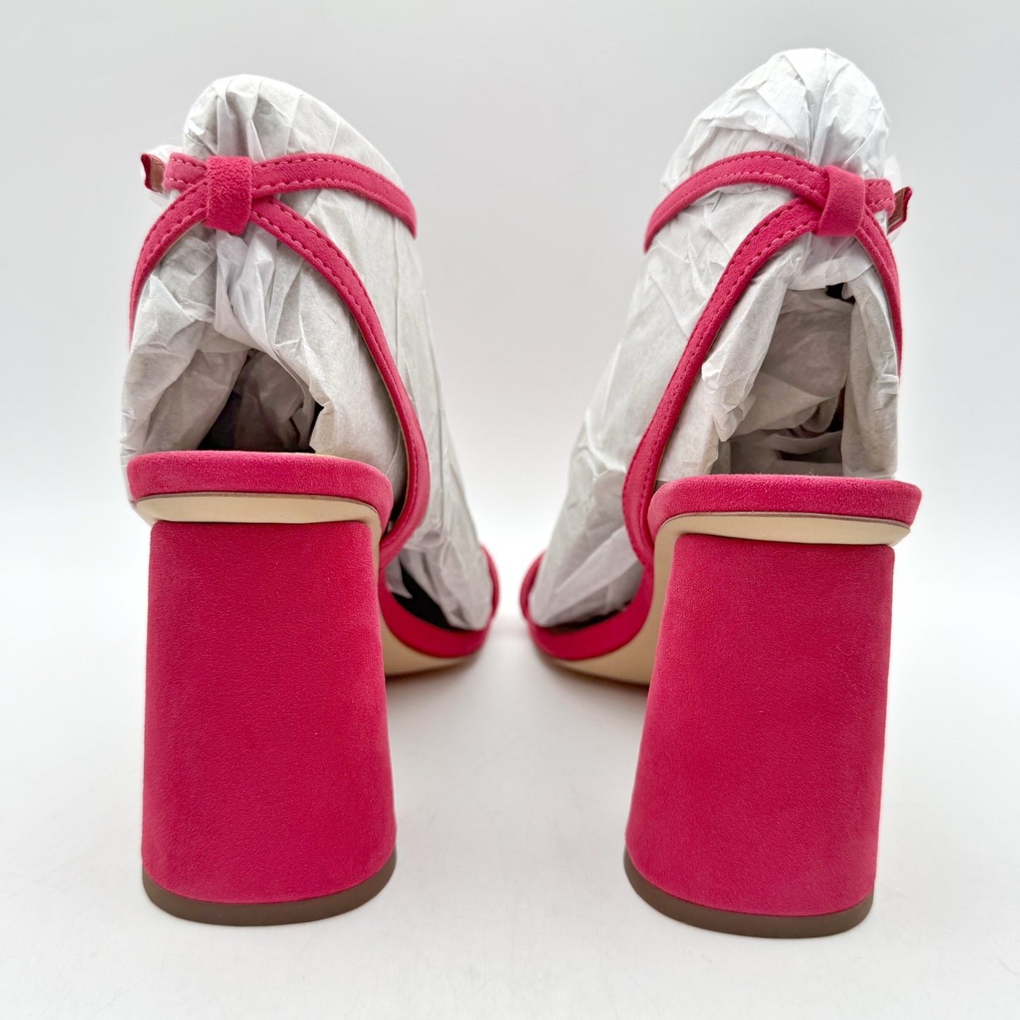 Sam Edelman Womens Kia Heeled Sandal US 6.5 EU 36.5 Pink Suede NIB