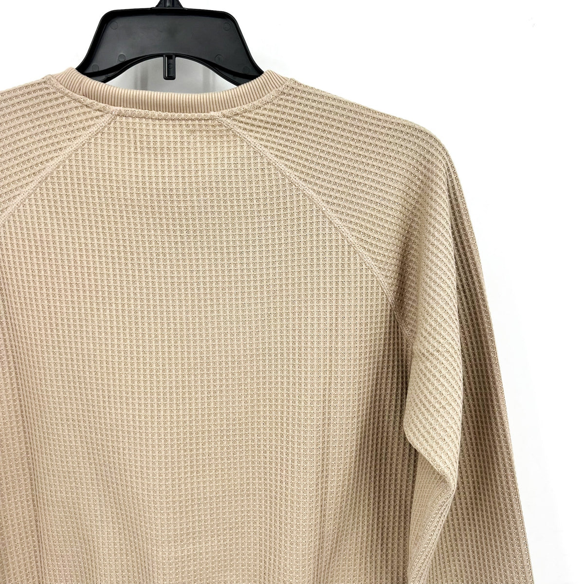 TOAD & CO Womens Bitterroot Sweatshirt Small Twine Beige Waffle Long Sleeve NWT