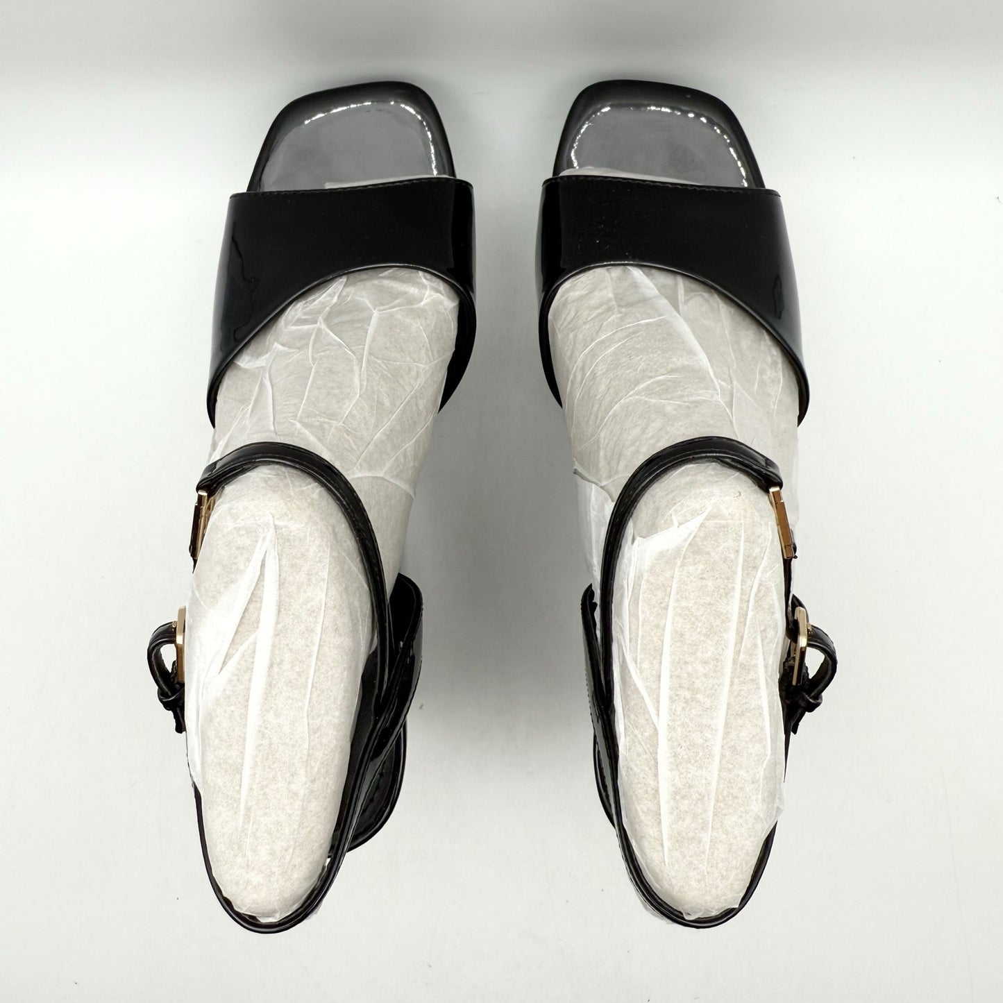 Guess Womens Zione Wedge Sandals US 7.5 M EU 38 Vegan Leather NIB