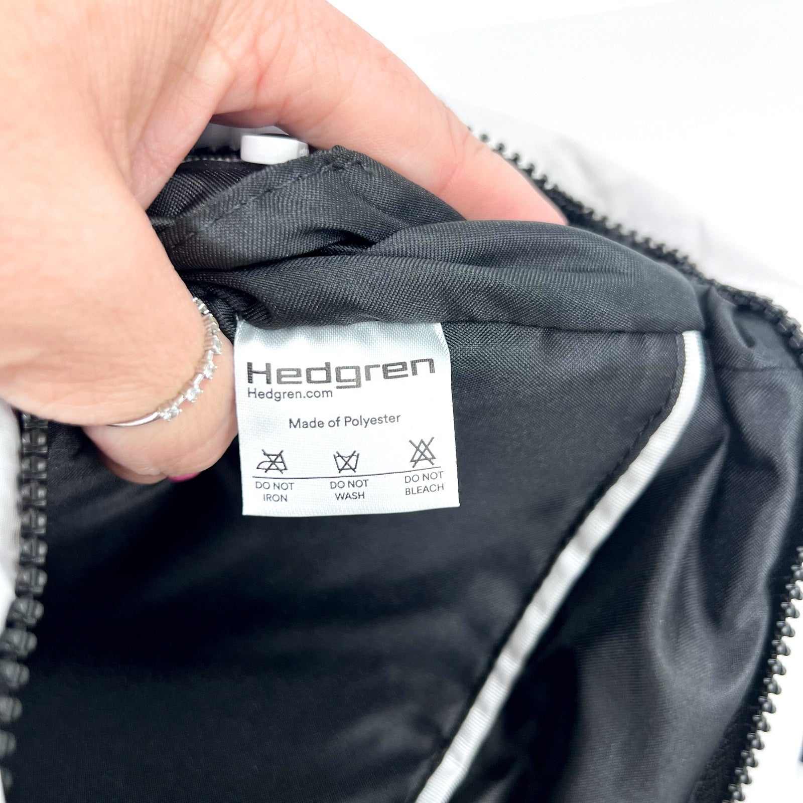 HEDGREN Norio Backpack 2 Handles Bag Small Vaporous Grey Tote NWT