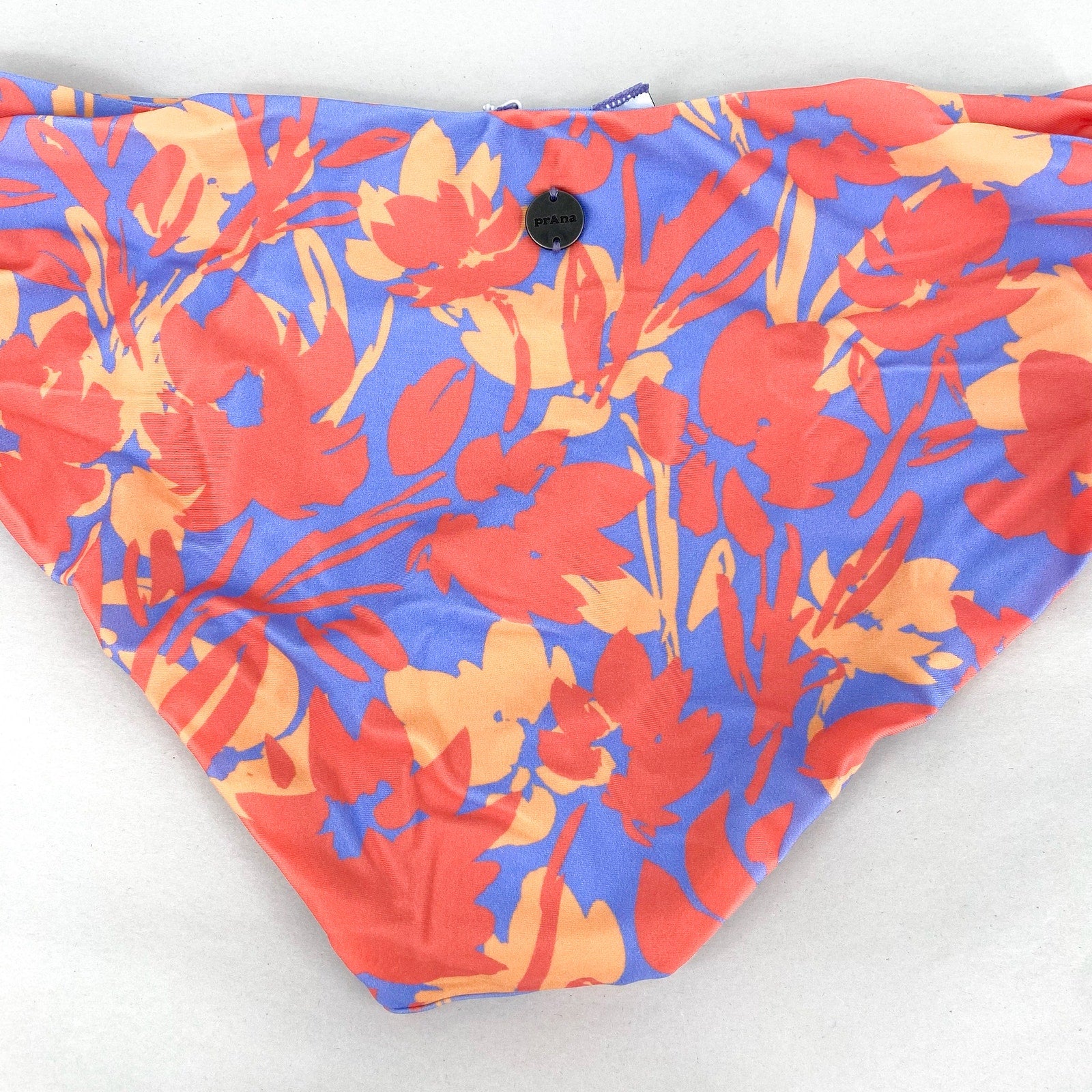 PRANA Women's Marta Bikini Bottom Medium Pink Morning Glory Bloom Hipster NWT