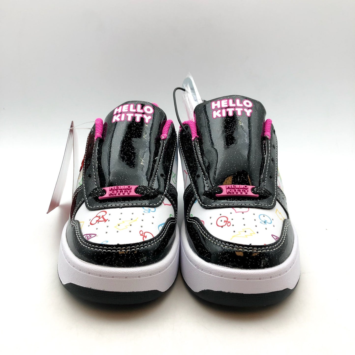 Heelys Girls Hello Kitty Kama Sneakers US 1 EU 32 Youth Black White Multi NIB