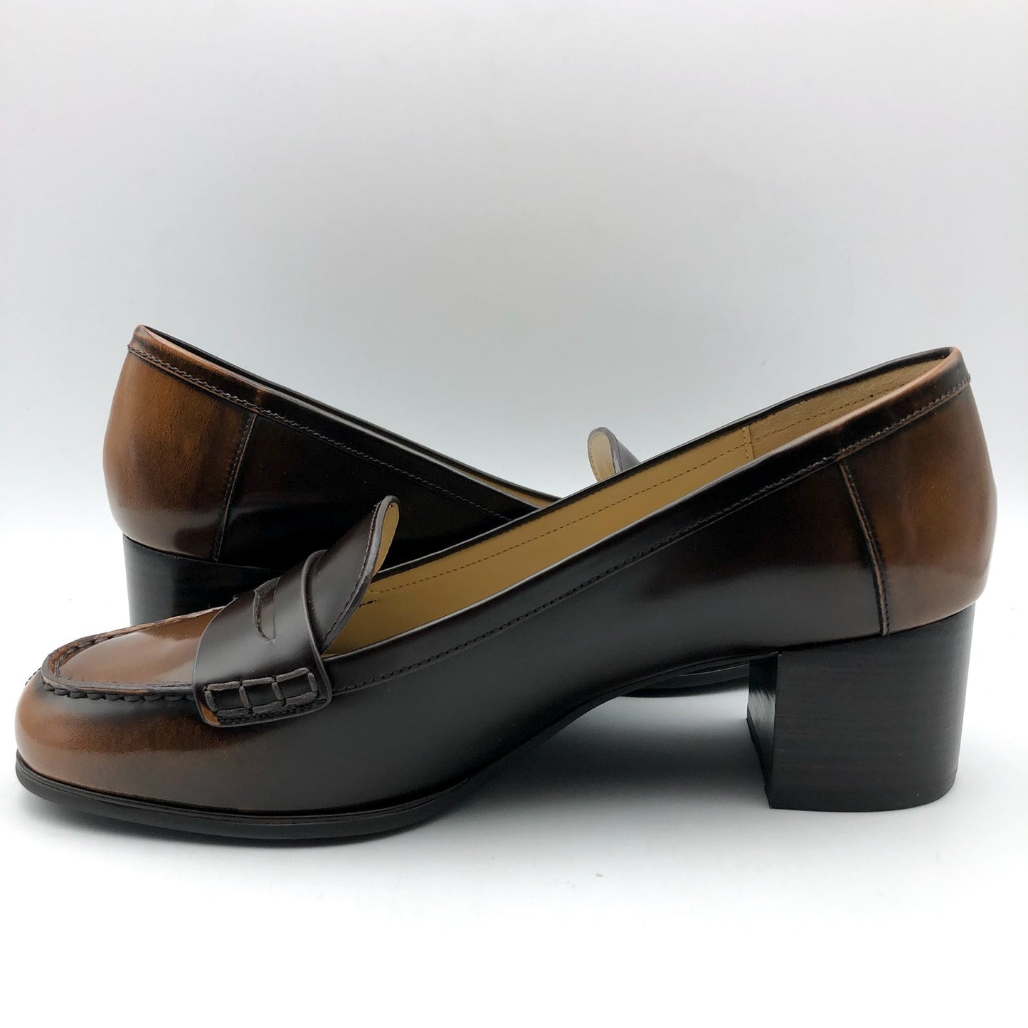 Michael Kors Womens Frances Flex Pumps US 8.5 M Brown Tan Leather Slip On NIB