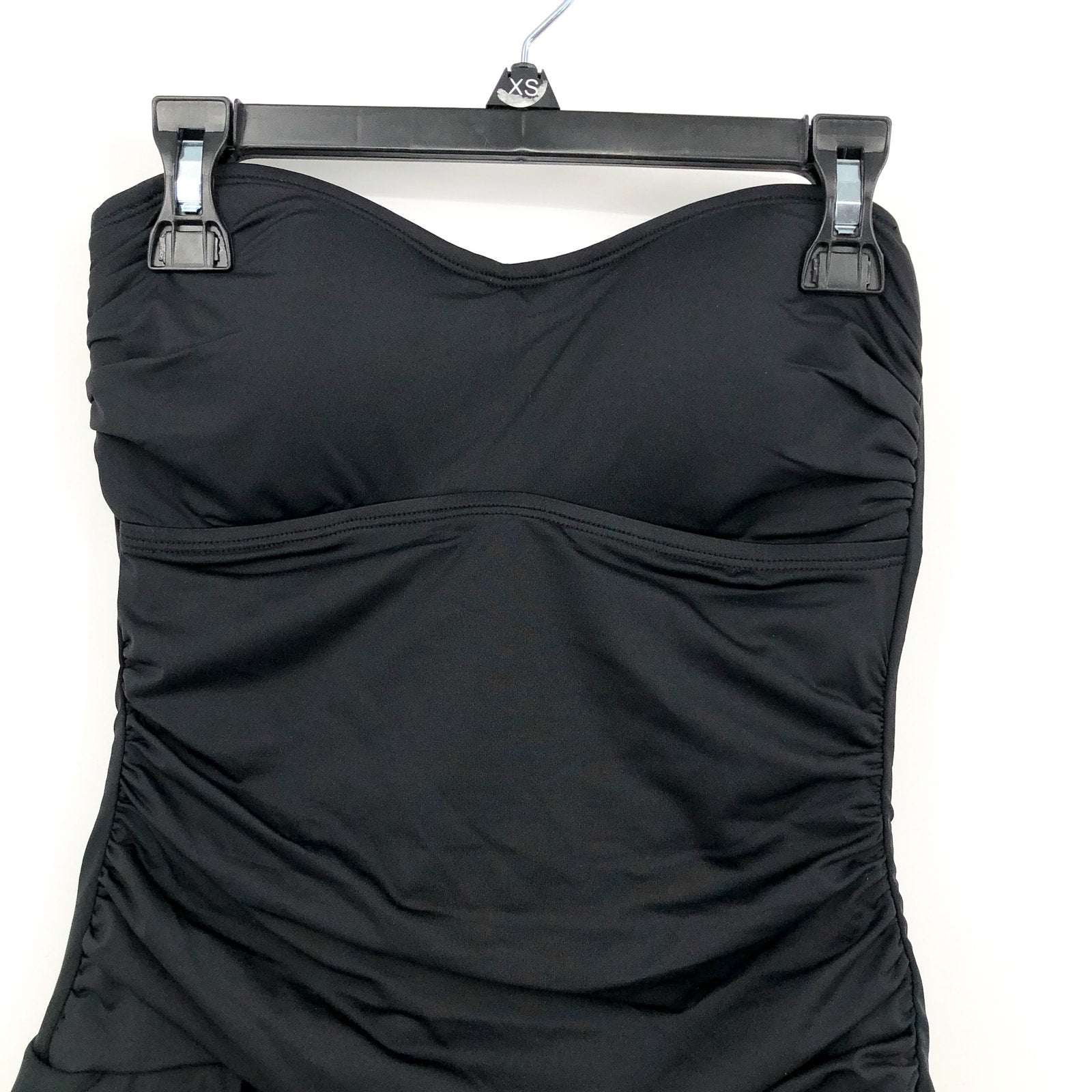 TOMMY BAHAMA Women's Pearl Bandeau Swim Dress Size 8 Black UPF 50 NWT