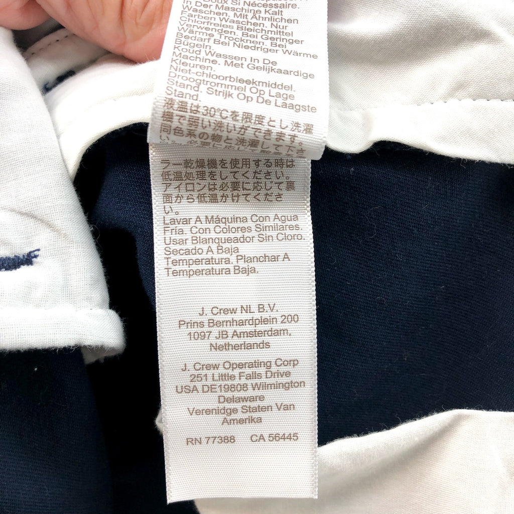 J.CREW Mens Straight-Fit Flex Chino Pants 31x30 Navy Blue Flat Front H3186 NWOT