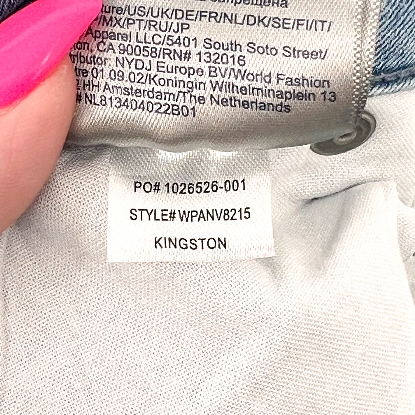 NYDJ Womens Margot Girlfriend Jeans Size 26W PETITE Kingston Blue NWOT