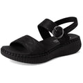 SKECHERS Womens Wilshire Boulevard Illusion of Love Sandals Size 7 Black NIB