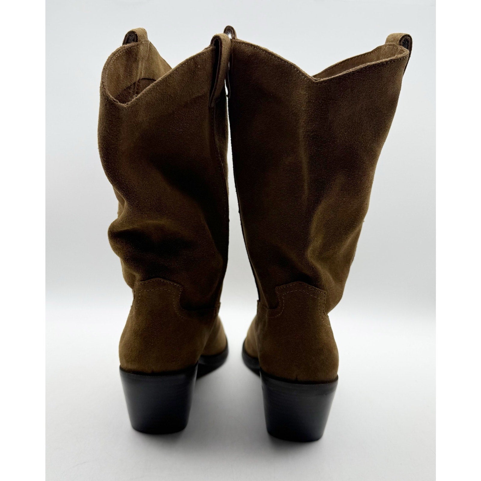 Steve Madden Womens Stetson Western Boots US 7.5 M Brown Suede NWOB