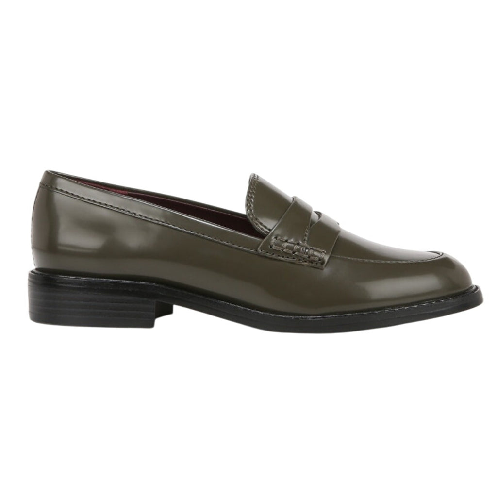 Franco Sarto Womens Alora Penny Loafers Size 6.5 M Green Vegan Patent NIB