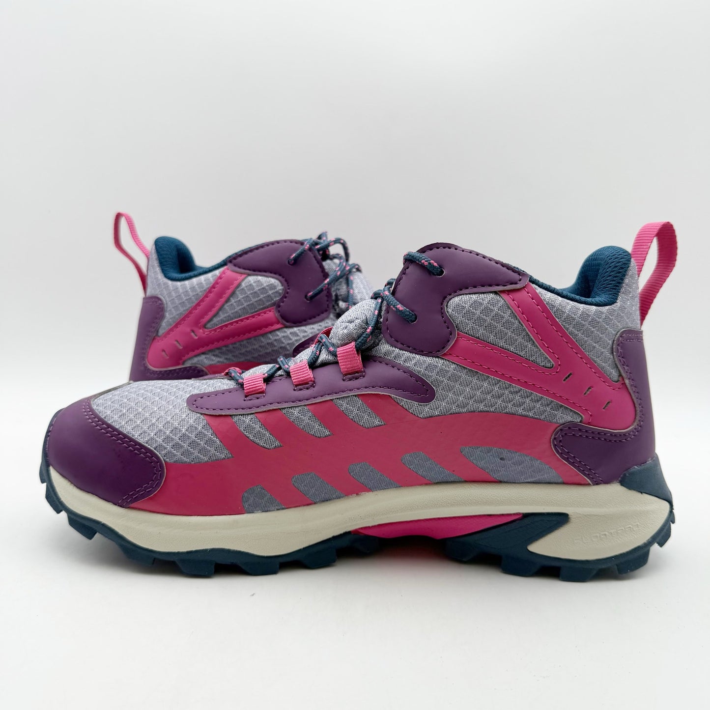 Merrell Kids Moab Speed 2 Mid Hiking Sneakers US 7 M Pink Purple Waterproof NIB