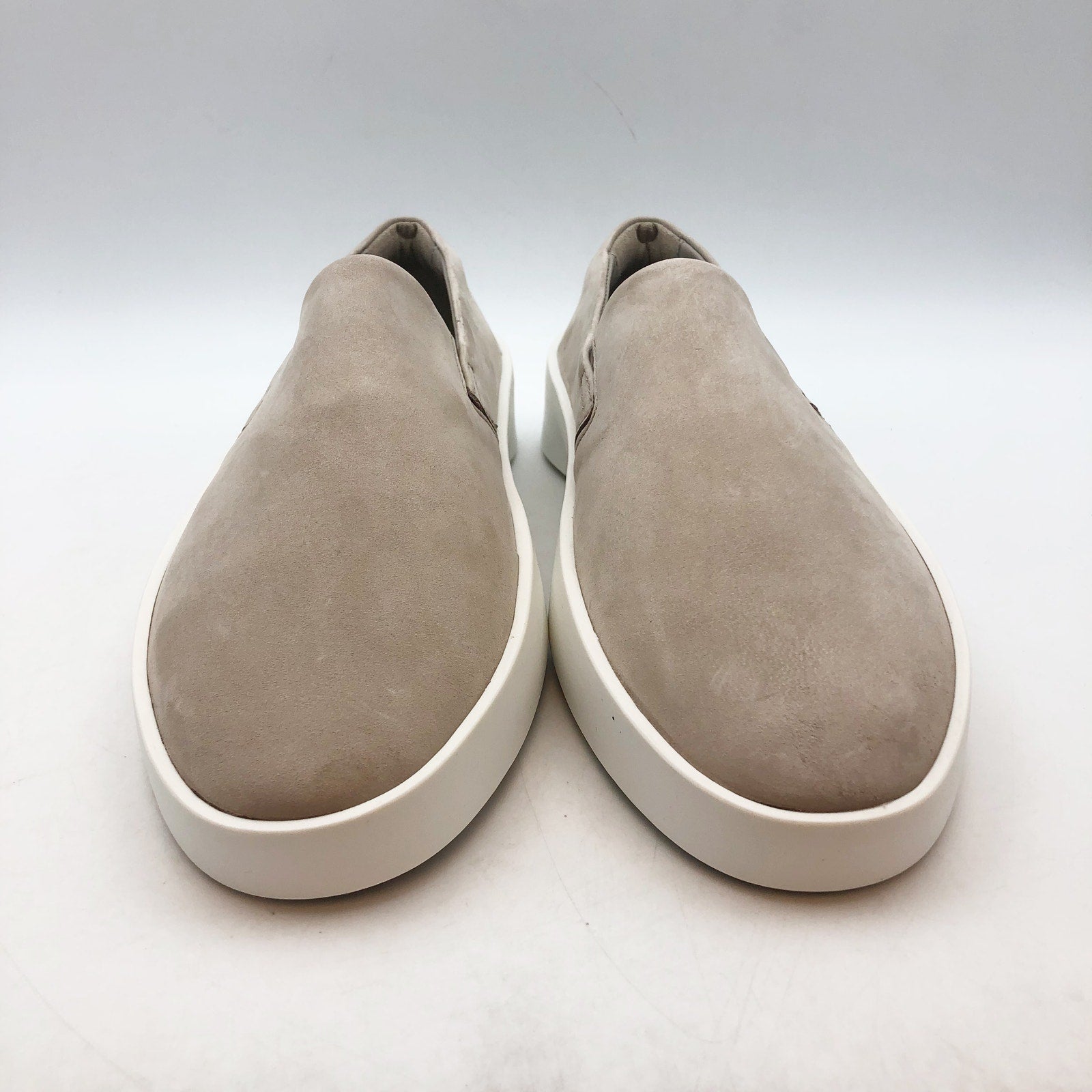 Wolf & Shepherd Womens Cruise Slip On Shoes Size 8 Warm Grey Leather NIB