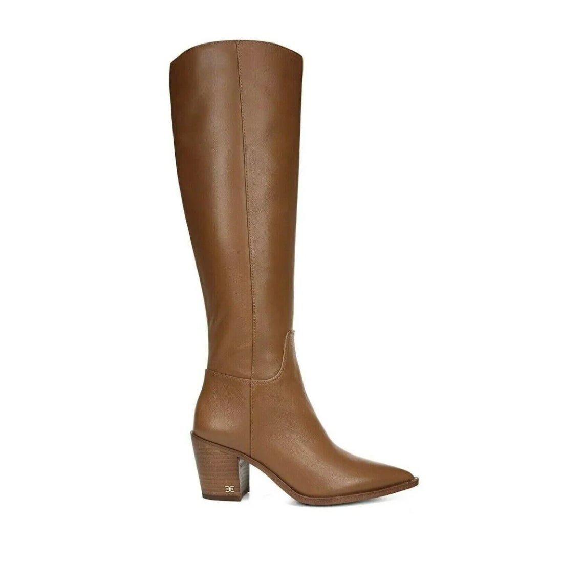Sam Edelman Womens Lindsey Heeled Knee High Boots Size 11 Brown Leather NWOB