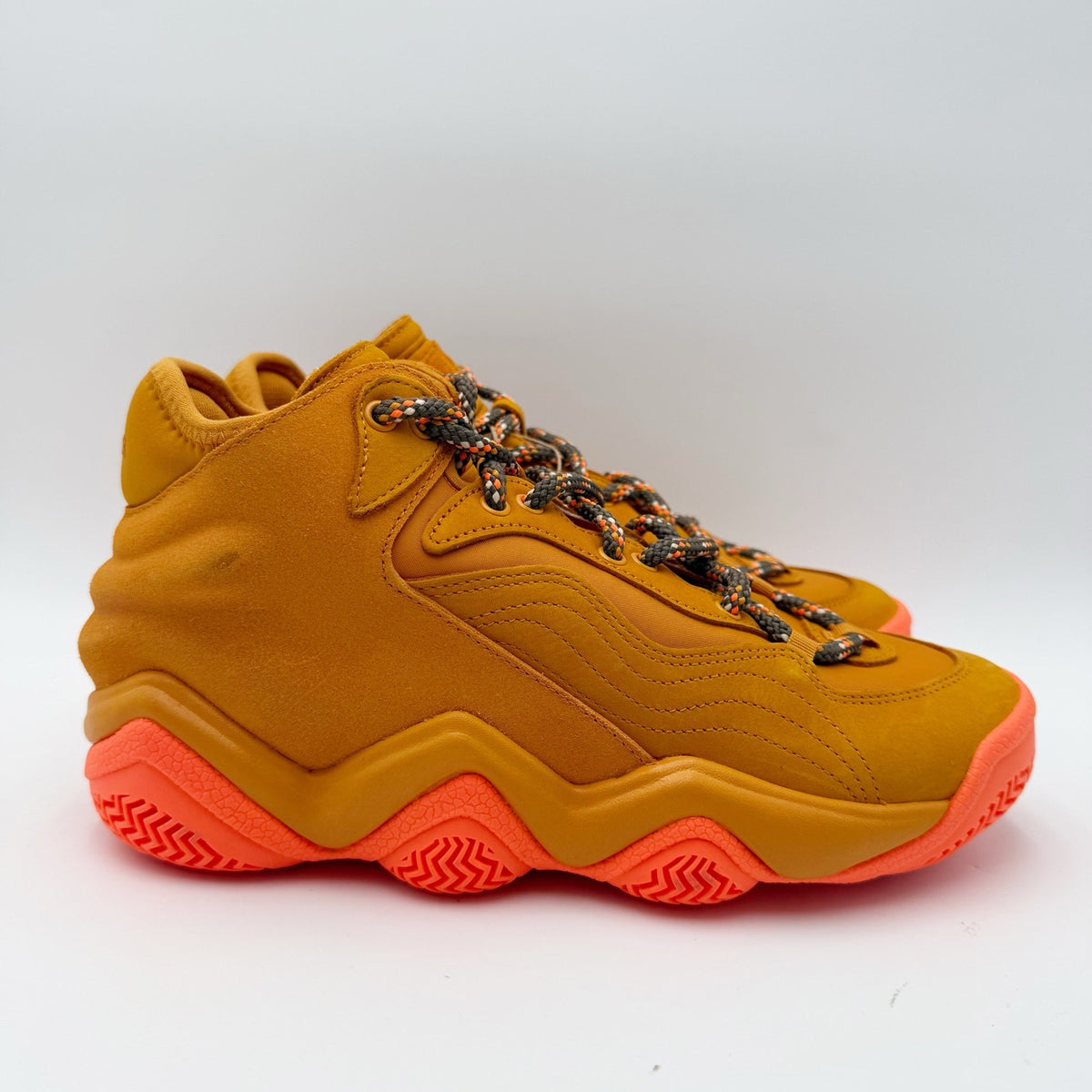 Adidas Mens X Ivy Park Top Ten 2000 Sneakers Size 8 Orange Athletic NWOB