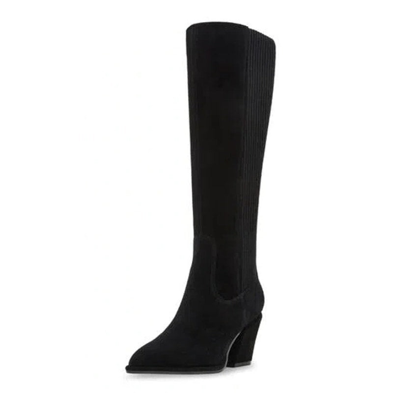 Blondo Womens Elisha Knee High Boots US 8 M Black Suede Waterproof NWOB