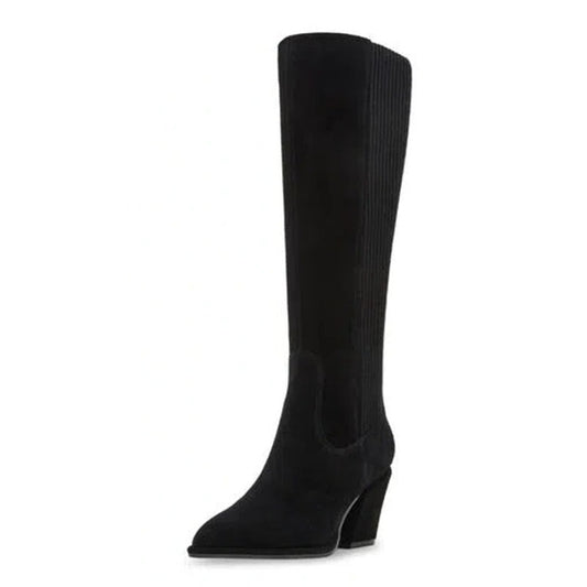 Blondo Womens Elisha Knee High Boots US 8 M Black Suede Waterproof NWOB