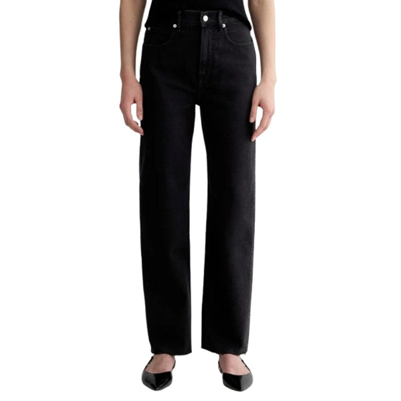 EVERLANE Women's The Way-High Jeans 27x25 Size 4 Coal Black Low Stretch NWT