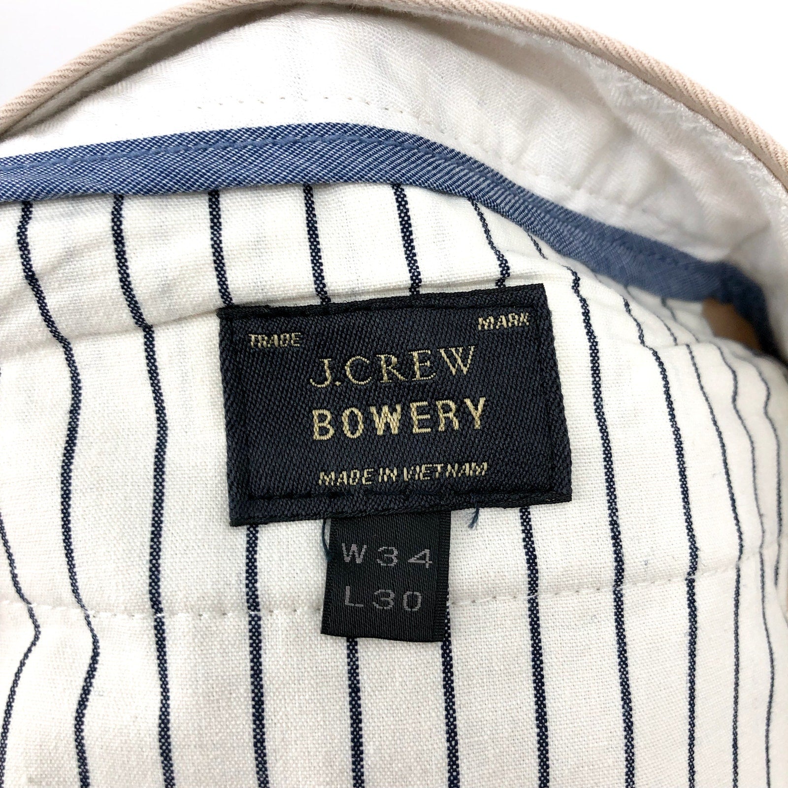 J.CREW Men's Ludlow Classic-Fit Pants 34x30 Tan Cotton Twill Style 17249 NWOT