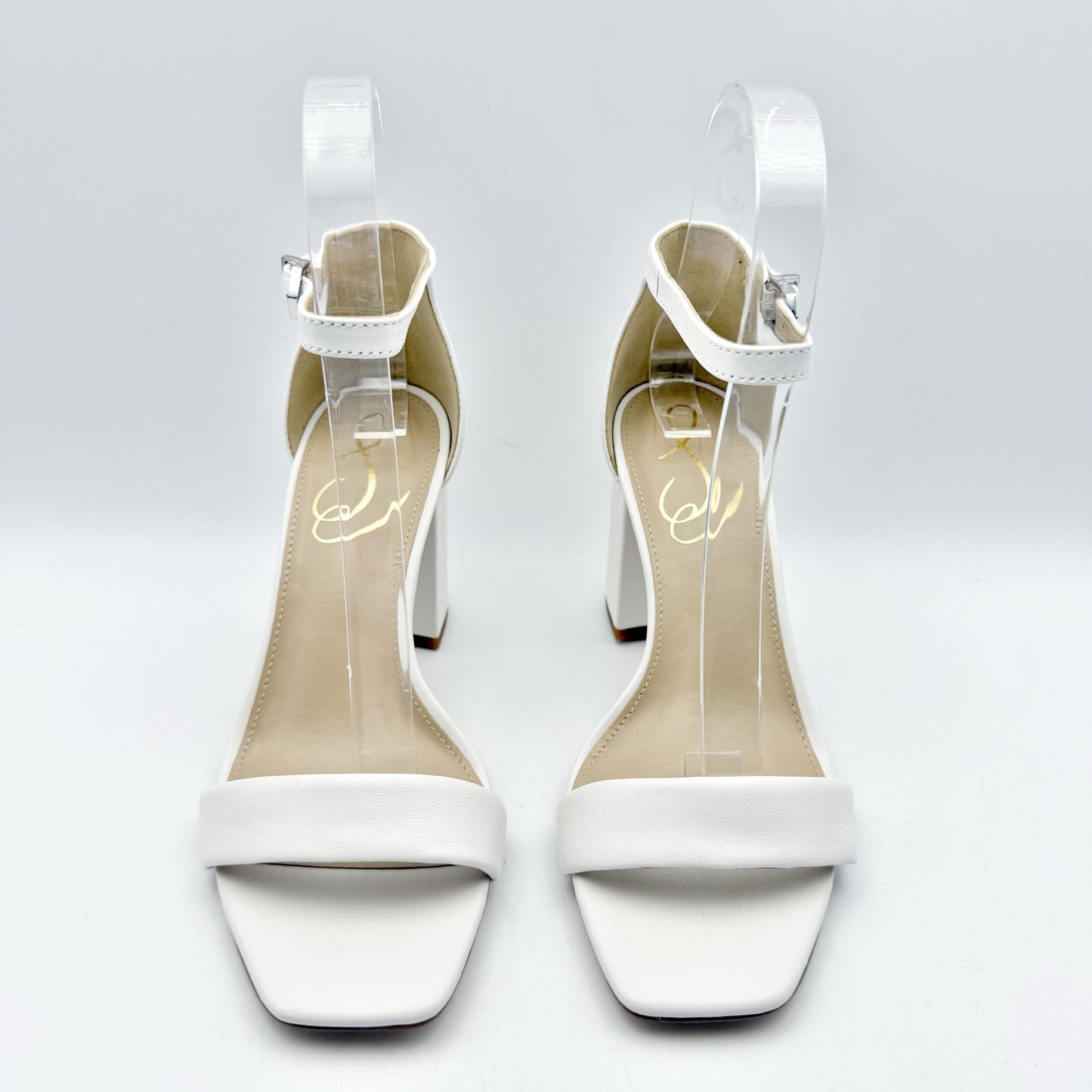 Sam Edelman Womens Daniella Heel US 5M EU 35 White Leather