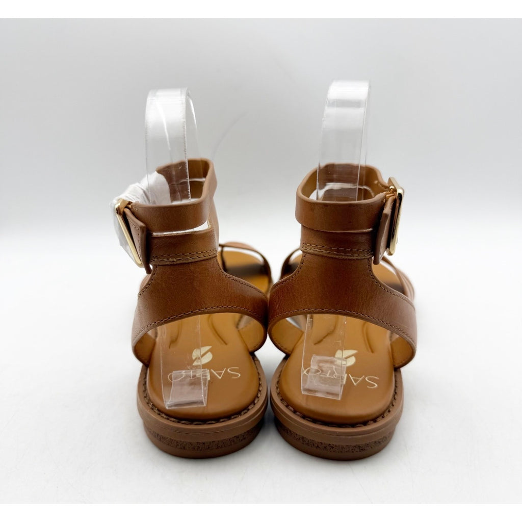 Franco Sarto Women's Greene Gladiator Sandals Size 6 M Brown Tan Toe Strap NWOB