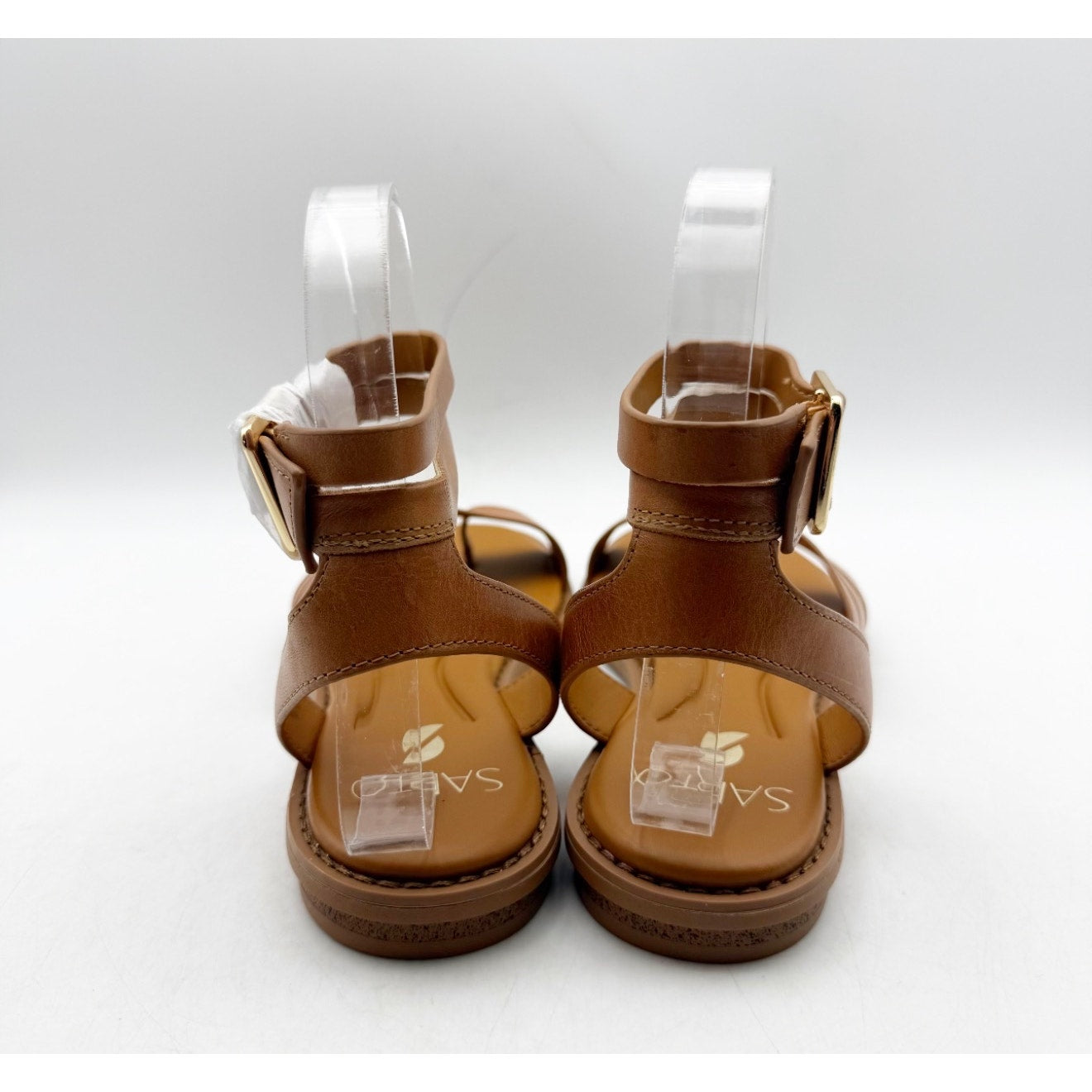 Franco Sarto Women's Greene Gladiator Sandals Size 6 M Brown Tan Toe Strap NWOB