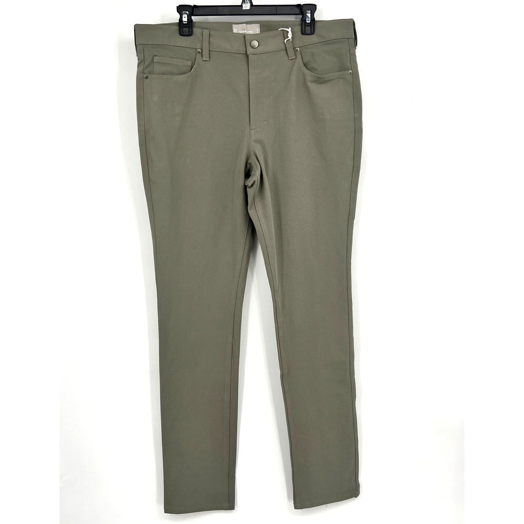 EVERLANE Men's The Performance 5-Pocket Pants 35x34 Green Chinos NWT