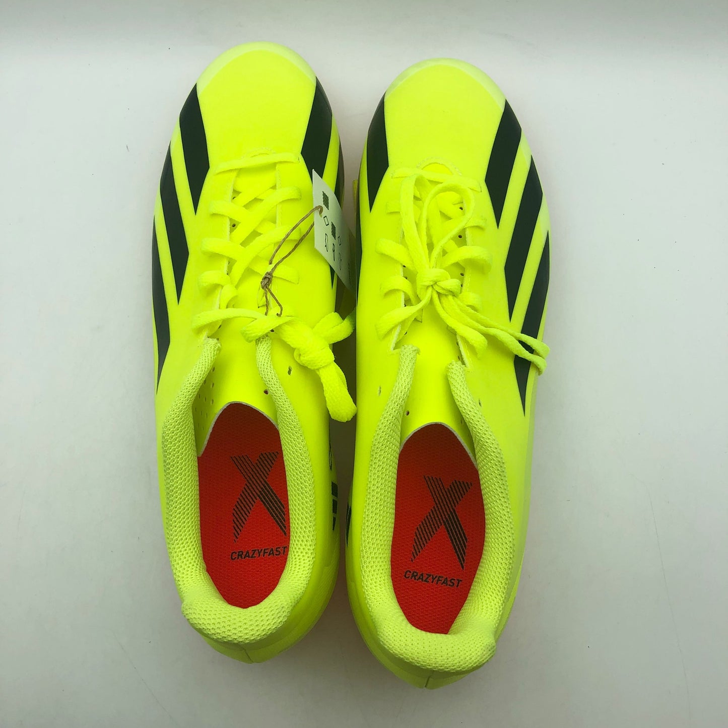 Adidas Mens X Crazyfast Club Flexible Ground Soccer Cleats 10.5 Yellow NWOB
