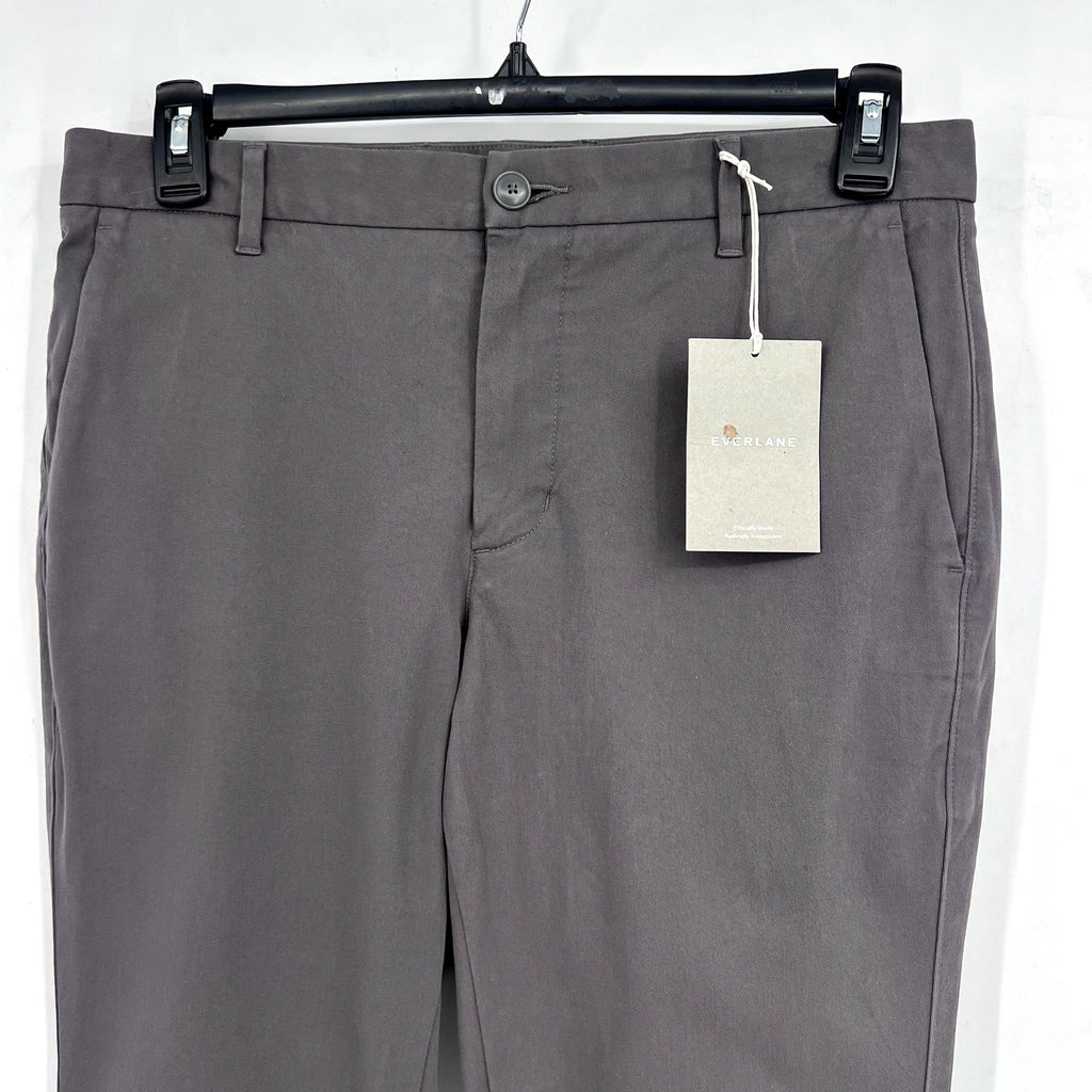 EVERLANE Men's Uniform Performance Chinos 32x30 Slate Grey Slim Fit Pants NWT