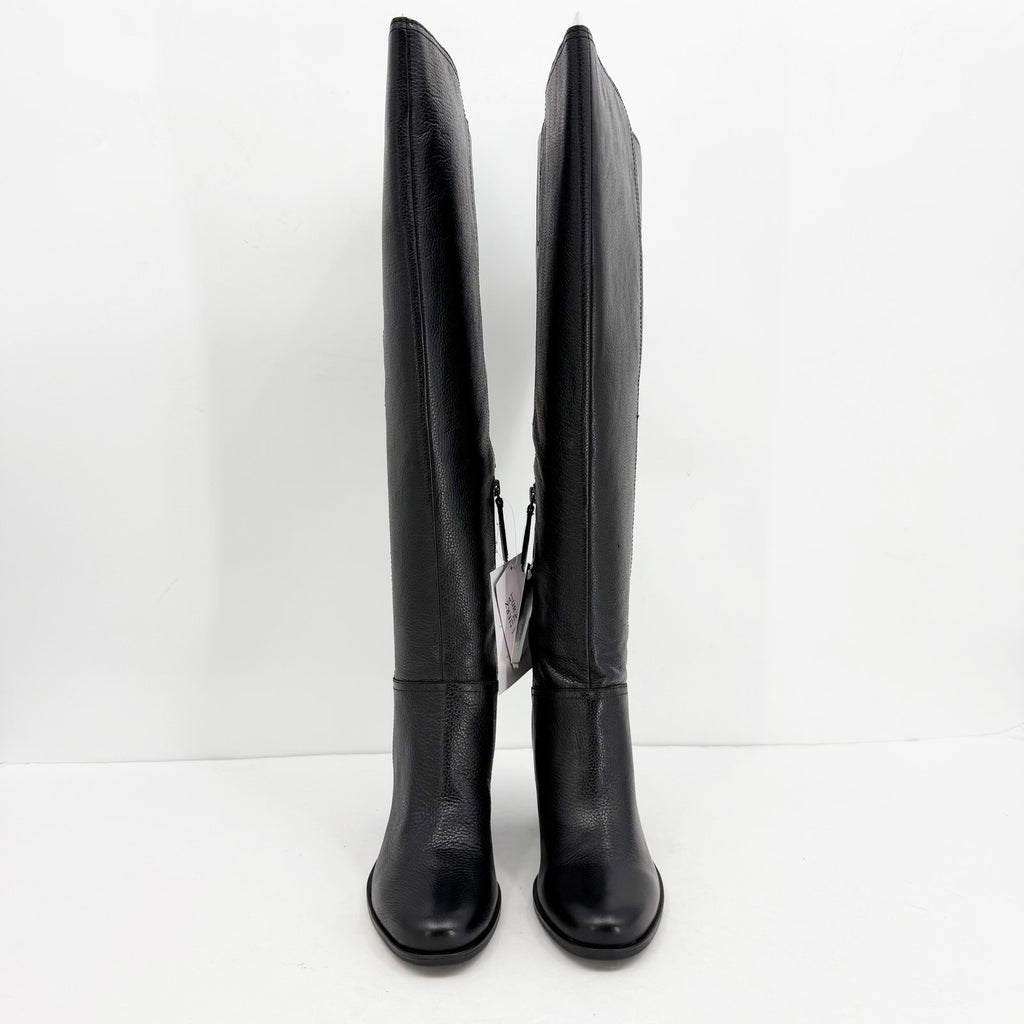 Naturalizer Womens Kyrie Knee High Boots US 8 M WIDE CALF Black Leather NIB