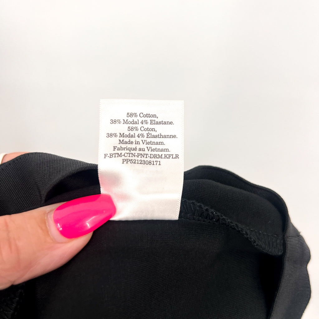 EVERLANE Women's The Dream Kick Flare Pants Small Black Flat Front NWT
