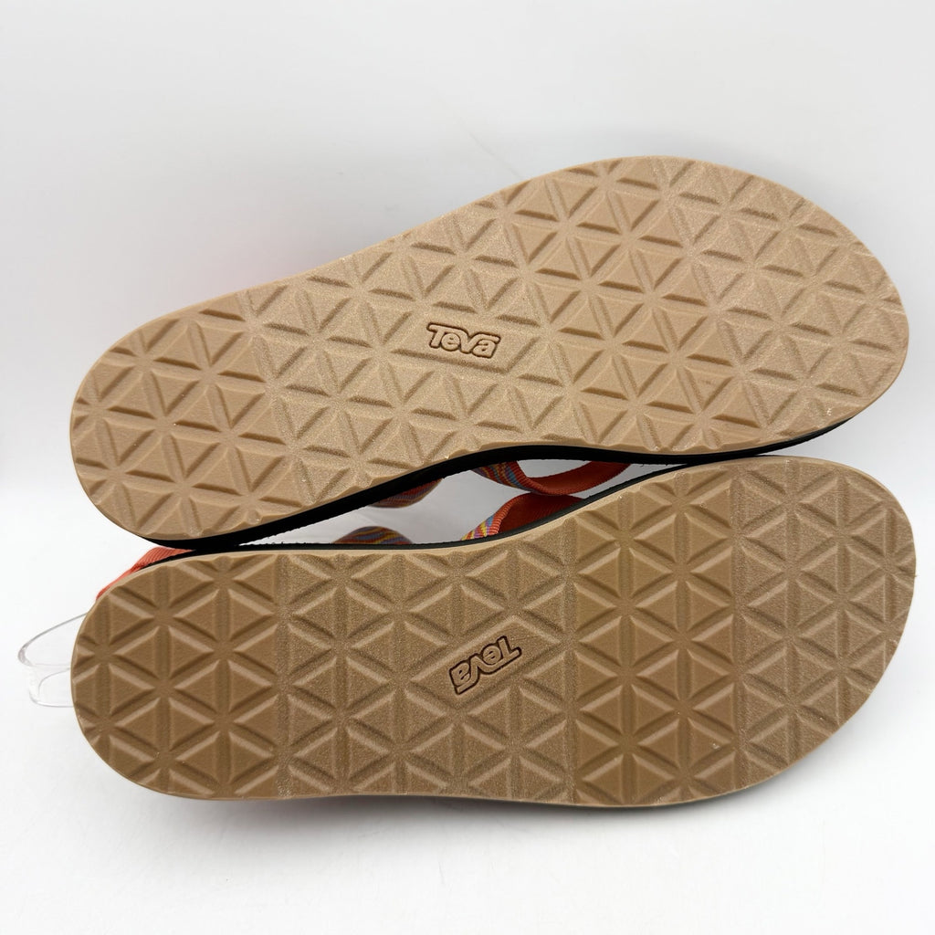 Teva Womens Original Revive Sandals US 10 EU 41 Orange Print Multicolor NIB