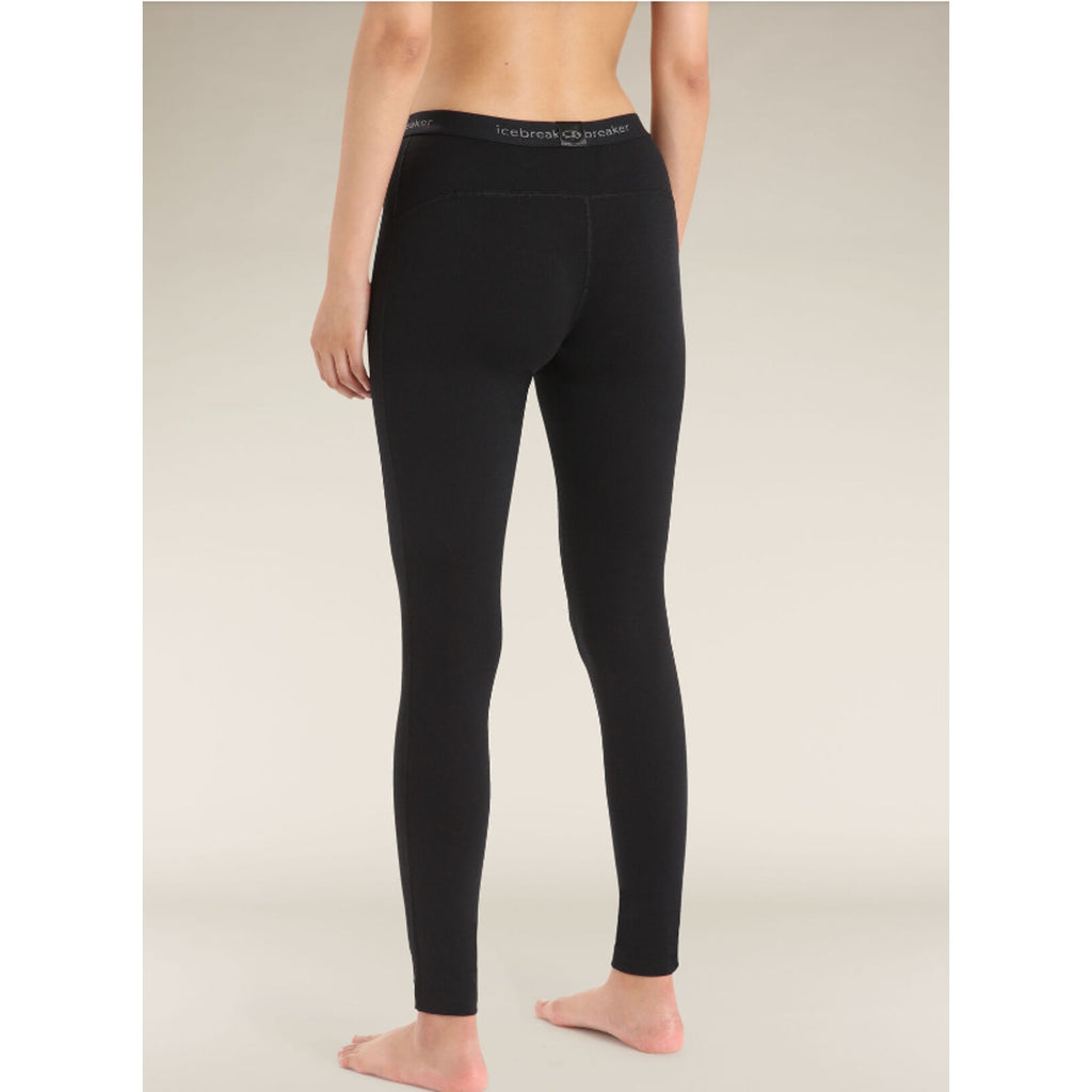 ICEBREAKER Women's Merino 200 Oasis Thermal Leggings XS Black Base Layer NWT