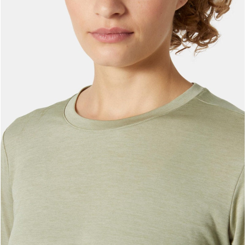 HELLY HANSEN Women's Sval Long Sleeve Shirt Large Green Light Lav Crewneck NWT