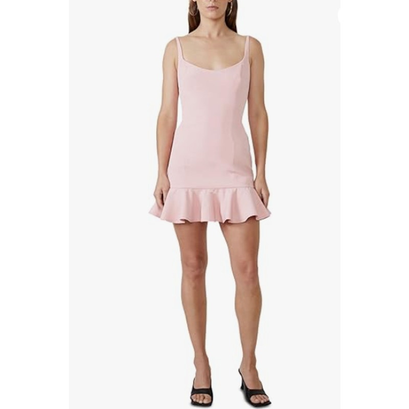 BARDOT Womens Gigi Mini Dress US 12 XL Pink Blossom Sleeveless