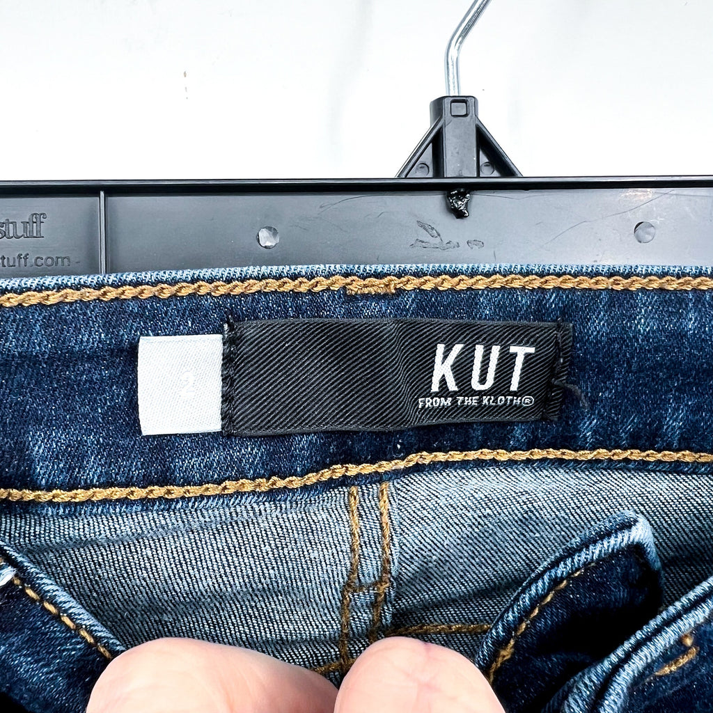 KUT FROM THE KLOTH Womens Diana Skinny Jeans Size 2 Blue Medium Wash Stretch NWT