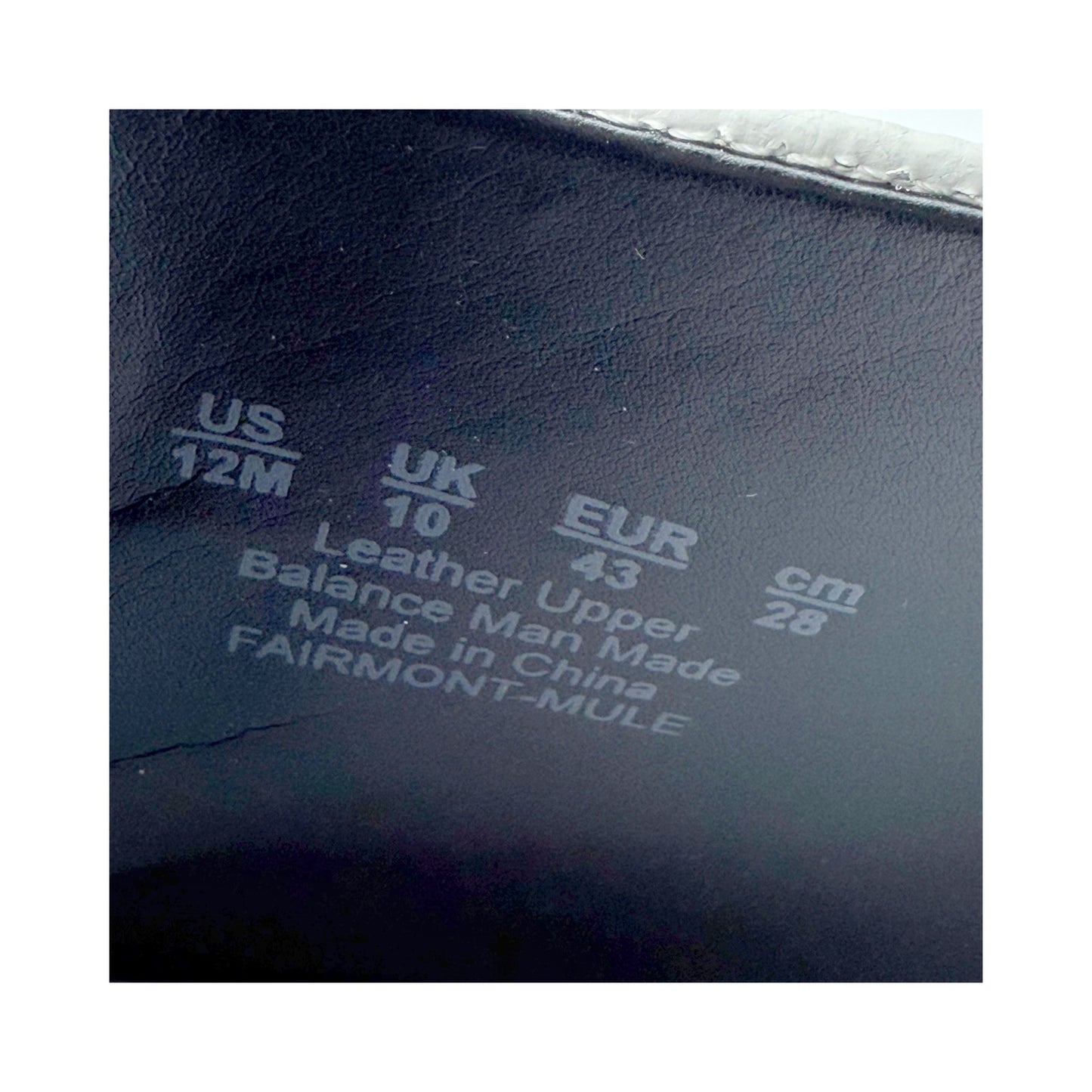 Naturalizer Womens Fairmont Mules US 12 M EU 43 White Leather Slip On NWOB