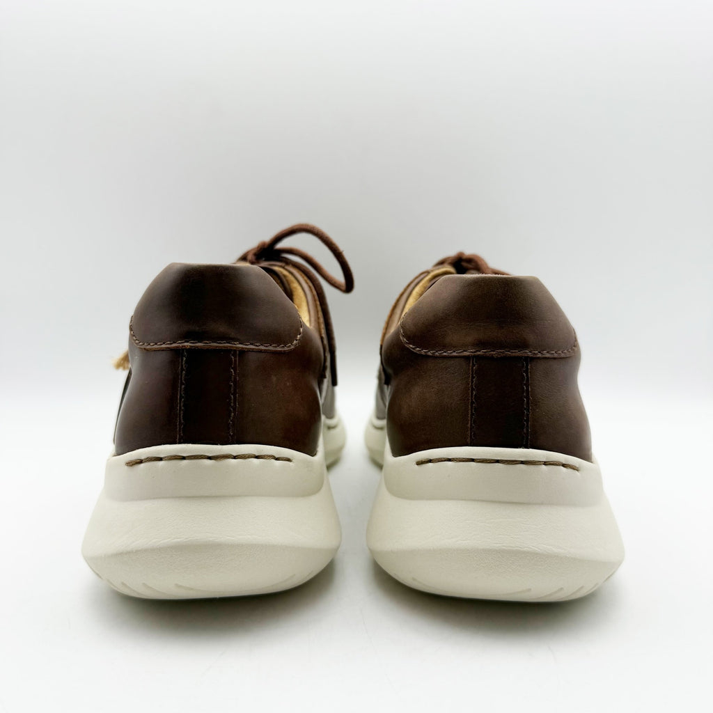 Born Mens Cornell Casual Sneakers Size 9.5 Brown Full Grain Leather Lace Up NIB