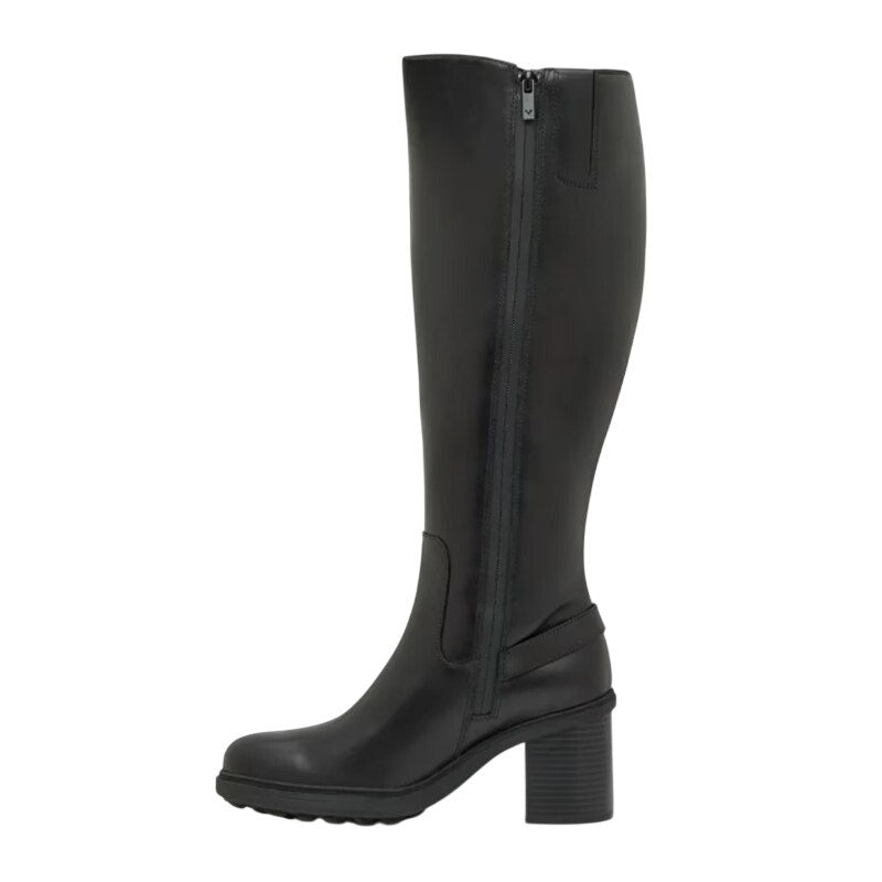 Vionic Womens Trabuco Knee High Boots US 9.5 Wide Black Leather Waterproof NWOB
