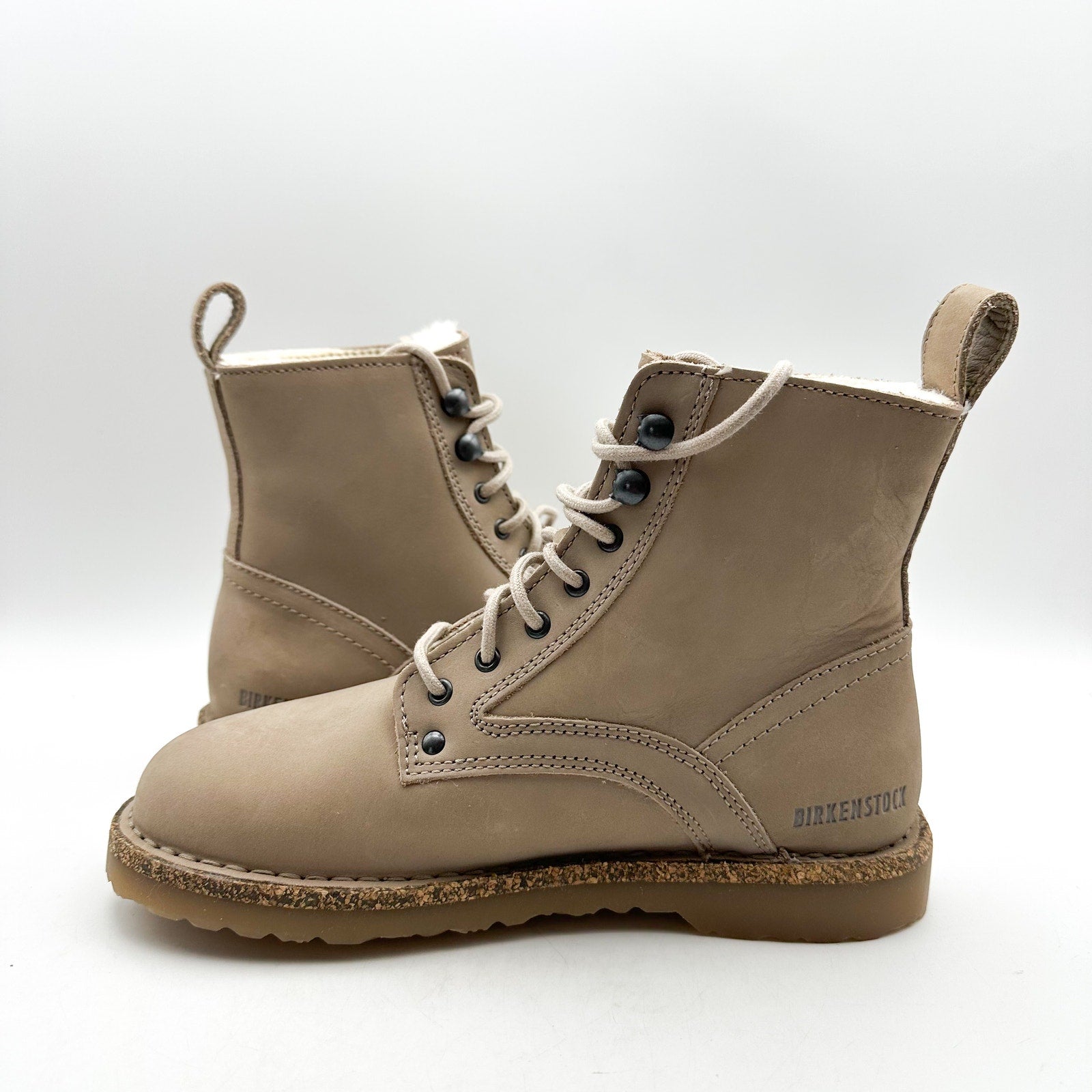 BIRKENSTOCK Women Bryson Mid Boot EU 36 Narrow US 5 Taupe Leather Shearling NWT