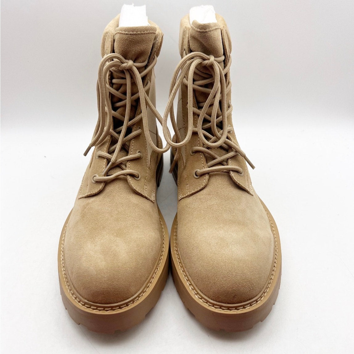 Saint Morta Mens Legion Ankle Combat Boots Size 9 EU 43 Tan Suede NIB