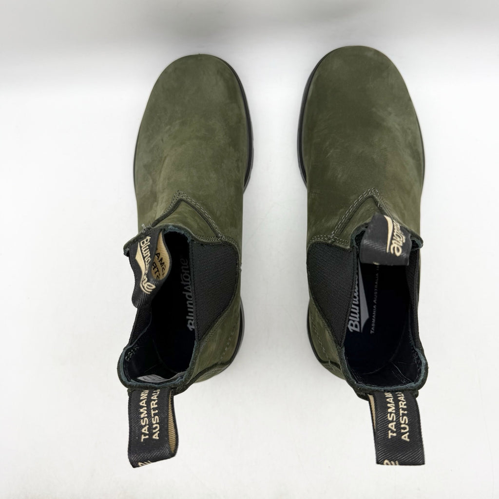 Blundstone Womens BL2442 Chelsea Boots US 7 Green Leather Water Resistant NWOB
